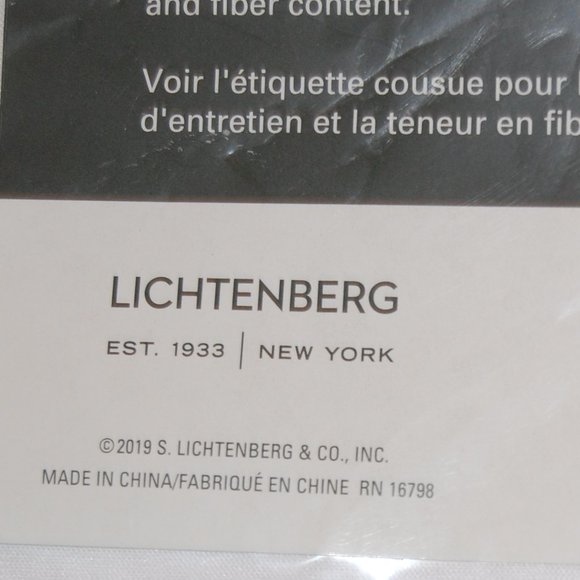 5  White Curtain Panels With Silver -Lichtenberg No. 908  59" x 84"  New in Pkg. - Picture 3 of 10